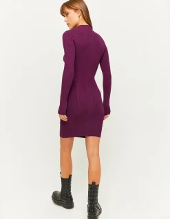 Vestito Corto In Maglia Borgogna^Tally Weijl Flash Sale