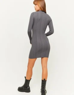 Vestito Corto In Maglia Grigio^Tally Weijl Discount