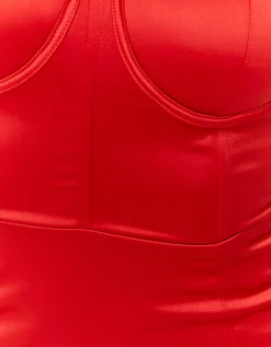 Vestito Corto in Raso Rosso^Tally Weijl Flash Sale