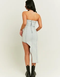 Vestito di Jeans con Spacco Laterale^Tally Weijl Discount