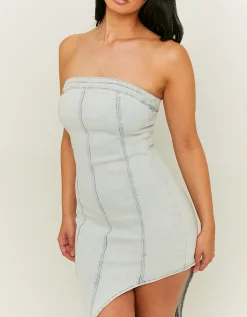 Vestito di Jeans con Spacco Laterale^Tally Weijl Discount