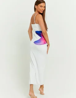Vestito Lungo Bianco con Stampa Floreale^Tally Weijl Flash Sale