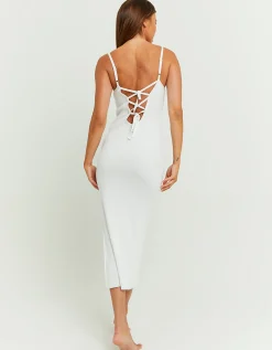Vestito Lungo in Maglia Bianco^Tally Weijl Sale
