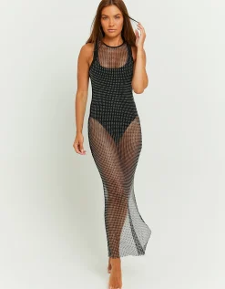Vestito Lungo in Rete con Strass^Tally Weijl Hot