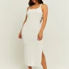 Vestito Midi Basico Bianco con Spacco^Tally Weijl New