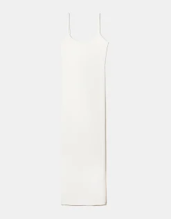 Vestito Midi Basico Bianco con Spacco Laterale^Tally Weijl Online