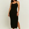 Vestito Midi Basico con Spacco^Tally Weijl Cheap