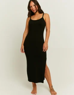 Vestito Midi Basico con Spacco^Tally Weijl Cheap