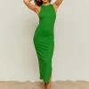 Vestito Midi Basico con Spacco Laterale^Tally Weijl Cheap