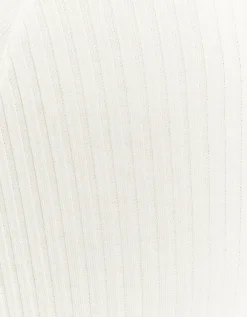 Vestito Midi In Maglia a Costine Bianco^Tally Weijl Hot