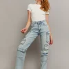 Jeans Cargo Multitasche a Vita Media^Tally Weijl Fashion