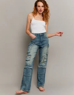 Jeans Cargo Multitasche a Vita Media^Tally Weijl Outlet