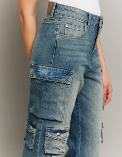 Jeans Cargo Multitasche a Vita Media^Tally Weijl Outlet