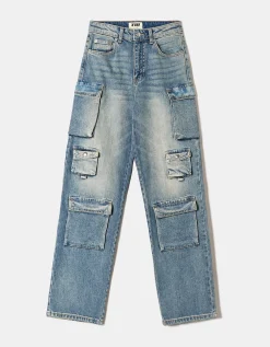 Jeans Cargo Multitasche a Vita Media^Tally Weijl Outlet