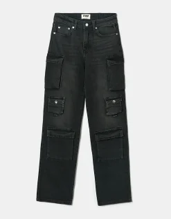 Jeans Cargo Multitasche a Vita Media^Tally Weijl Best Sale