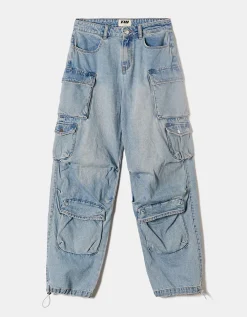 Jeans Cargo Parachute a Vita Media^Tally Weijl Sale