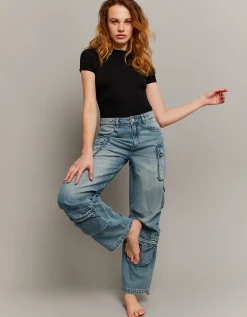 Jeans Cargo Parachute a Vita Media^Tally Weijl Sale
