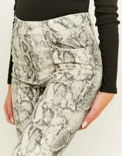 Jeans Cropped Flare Stampa Animalier^Tally Weijl New