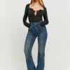 Jeans Flare Comfort Stretch a Vita Alta con Strass^Tally Weijl Outlet