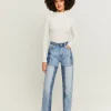 Jeans Mom a Vita Alta con Patchwork^Tally Weijl Shop