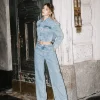 Jeans Skater a Vita media con Strass Squadrati^Tally Weijl Hot