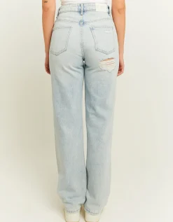Jeans Straight Leg a Vita Alta con Strappi^Tally Weijl Discount