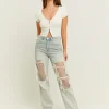 Jeans Straight Leg con Strappi^Tally Weijl Hot