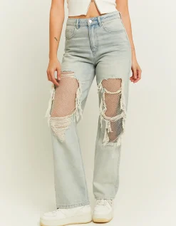Jeans Straight Leg con Strappi^Tally Weijl Hot