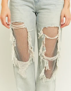 Jeans Straight Leg con Strappi^Tally Weijl Hot