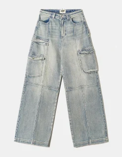 Jeans Wide Leg Cargo a Vita Alta^Tally Weijl Outlet