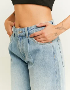 Jeans Wide Leg con Plissettature Frontali^Tally Weijl Hot