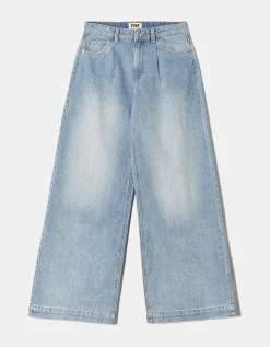 Jeans Wide Leg con Plissettature Frontali^Tally Weijl Hot