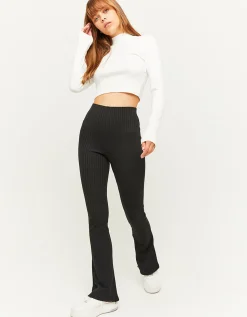 Leggings A Zampa A Costine Neri^Tally Weijl Outlet