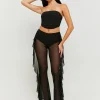Leggings in Tulle Neri con Volants Laterali^Tally Weijl Cheap