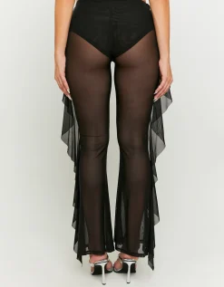 Leggings in Tulle Neri con Volants Laterali^Tally Weijl Cheap