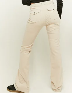 Pantalone Bootcut Grigio in Velluto a Coste^Tally Weijl New