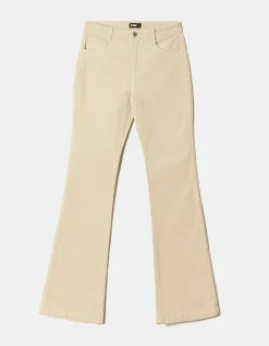 Pantalone Bootcut Grigio in Velluto a Coste^Tally Weijl New
