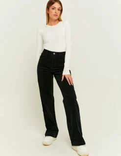 Pantalone Wide Leg in Velluto a Coste^Tally Weijl Clearance