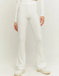 Pantaloni a Zampa Cozy Bianchi^Tally Weijl Cheap