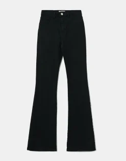 Pantaloni a Zampa Neri a Vita Alta^Tally Weijl Sale