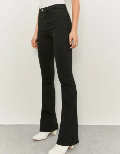 Pantaloni a Zampa Neri a Vita Alta^Tally Weijl Sale