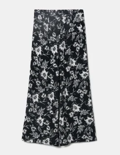 Pantaloni Culotte a Vita Media Neri^Tally Weijl Cheap