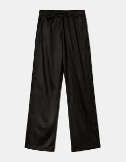 Pantaloni Joggers Neri con Bande Laterali in Strass^Tally Weijl Sale