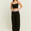 Pantaloni Wide Leg a Doppia Vita Neri^Tally Weijl Cheap