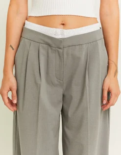 Pantaloni Wide Leg a Doppia Vita Azzurri^Tally Weijl Clearance