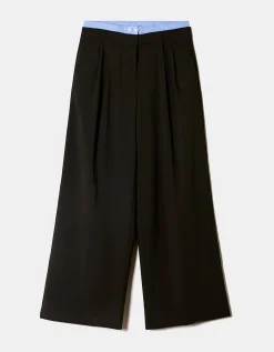 Pantaloni Wide Leg a Doppia Vita Neri^Tally Weijl Cheap