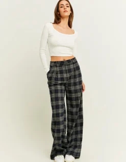 Pantaloni Wide Leg a Quadri^Tally Weijl Best