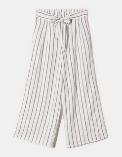 Pantaloni Wide Leg a Righe con Vita Elasticizzata^Tally Weijl Outlet