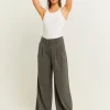 Pantaloni Wide Leg Grigi^Tally Weijl Cheap
