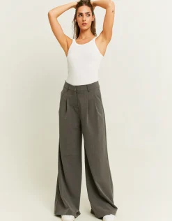 Pantaloni Wide Leg Grigi^Tally Weijl Cheap